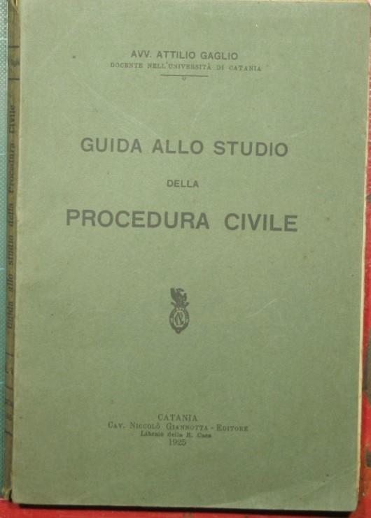 Guida allo studio della procedura civile - copertina