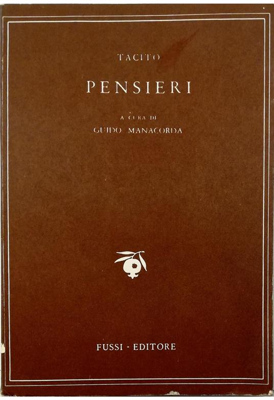 Pensieri - copertina