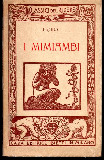 I mimiambi Traduzione e proemio di Giovanni Setti - copertina