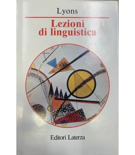 Lezioni di linguistica - copertina