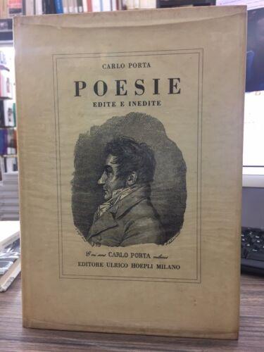 Poesie edite e inedite - Carlo Porta - copertina