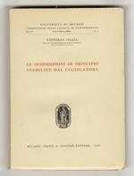 Le disposizioni di principio stabilite dal legislatore