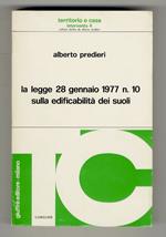 legge 28 gennaio 1977 n. 10 sulla edificabilità dei suoli