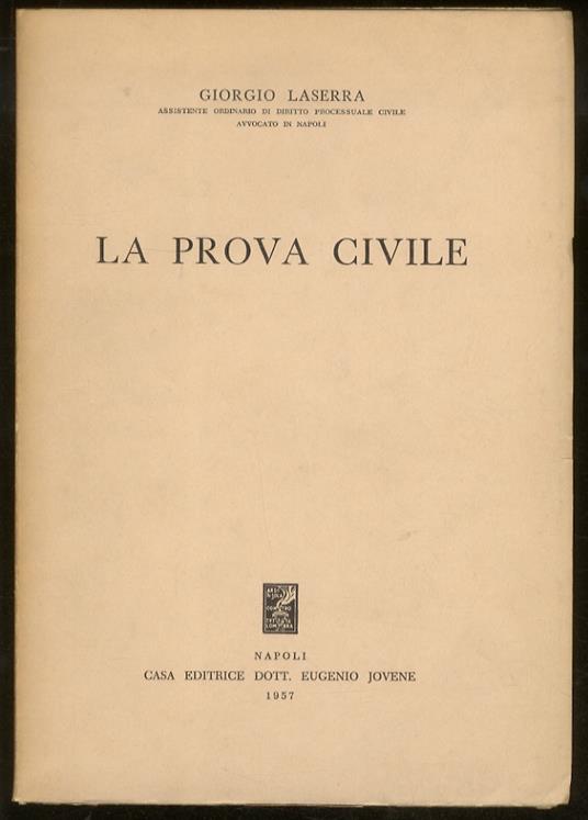 prova civile - Giorgio Laserra - copertina