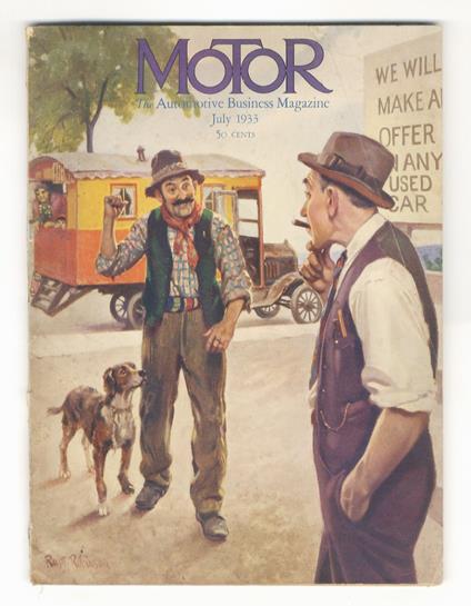 MOTOR. The Automotive Businnes Magazine. Vol. LX, No. 1. July 1933 - copertina