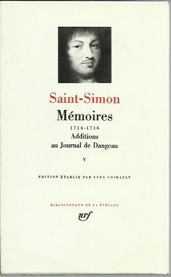 Mémoires 1714-1716: Tome V - Claude-Henri de Saint-Simon - copertina