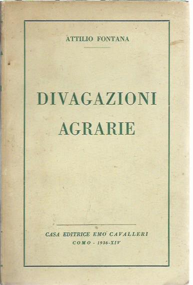 Divagazioni agrarie - Attilio Fontana - copertina