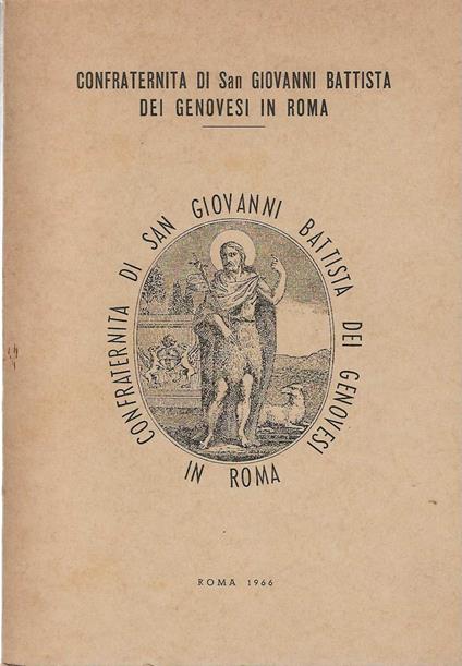 Confraternita di san Giovanni dei Genovesi in Roma - copertina