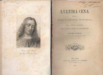 L' L' Ultima cena dalla Storia e Concordia Evangelica - Antonio Martini - copertina
