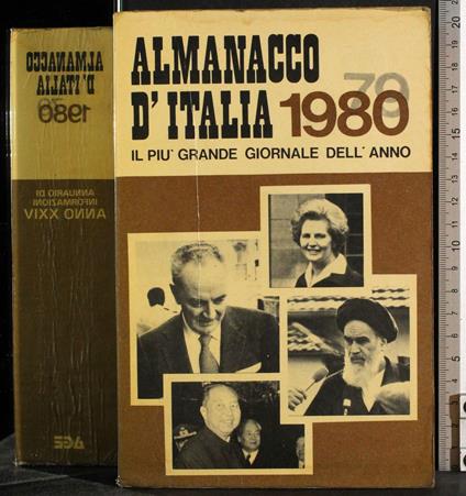 Almanacco d'Italia 1980 Annuario di informazioni anno XXIV - copertina