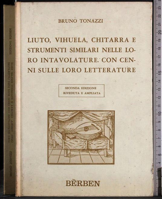 Liuto, vihuela, chitarra  strumenti similari intavolature - copertina