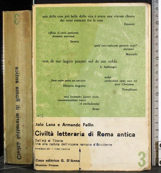 Civiltà letteraria di Roma antica. Vol 3 - copertina