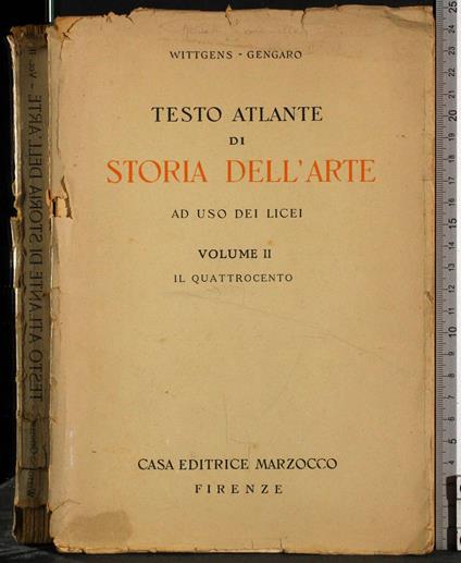 Testo atlante di Storia dell'arte ad uso dei licei. Vol 2 - Fernanda Wittgens - copertina