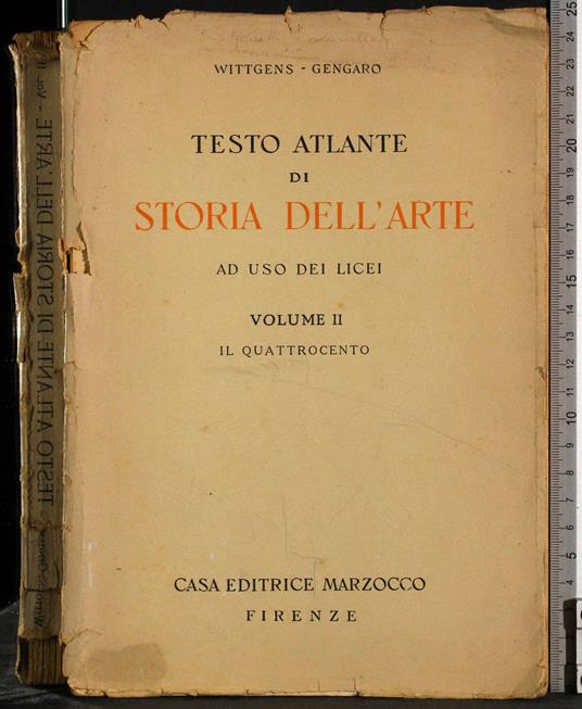 Testo atlante di Storia dell'arte ad uso dei licei. Vol 2 - Fernanda Wittgens - copertina