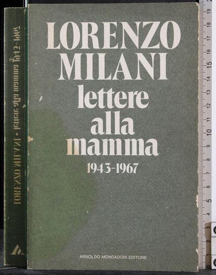 Lettere alla mamma - Lorenzo Milani - copertina