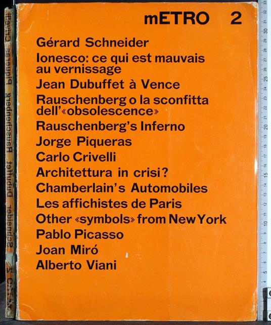 Metro 2. 1961 - Bruno Alfieri - copertina