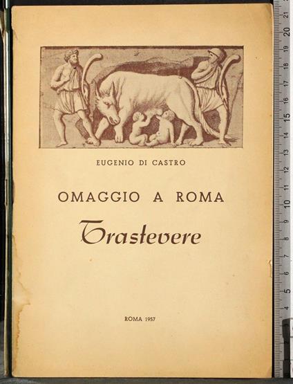 Omaggio a Roma. Trastevere - Eugenio Di Castro - copertina