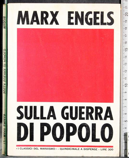 Sulla guerra di popolo - Friedrich Engels - copertina