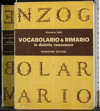 Vocabolario & rimario in dialetto romanesco - Vincenzo Galli - copertina