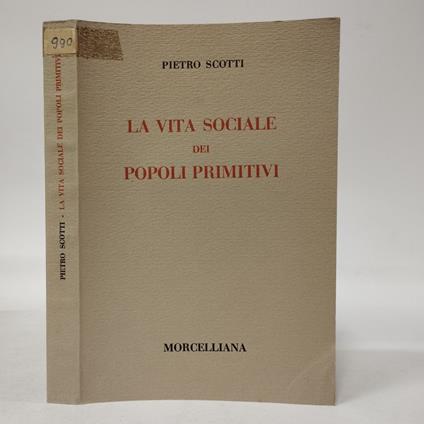 Vita Sociale dei popoli primitivi - Pietro Scotti - copertina