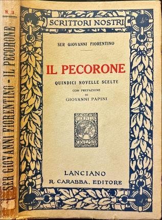 Il pecorone - Giovanni Fiorentino - copertina