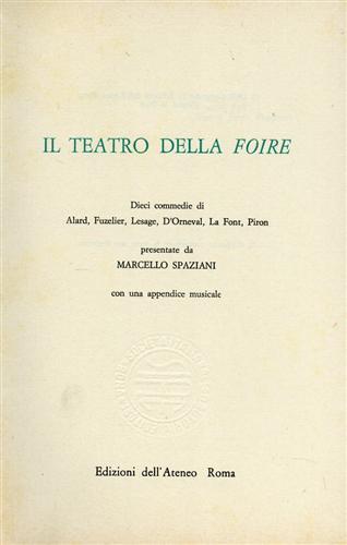 Il Teatro della Foire - copertina