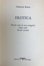 Erotica. Piccola suite in rosso maggior