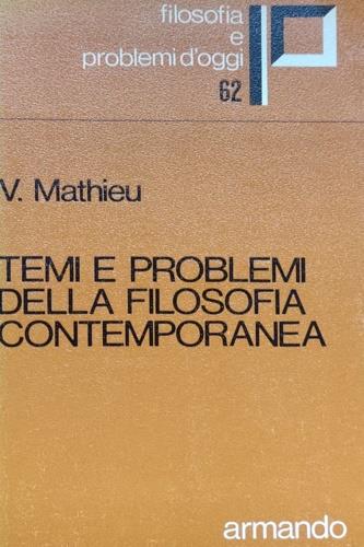 Temi e problemi della filosofia contemporanea - copertina