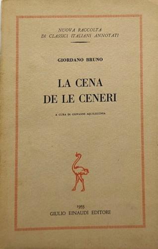 cena de le ceneri - Giordano Bruno - copertina