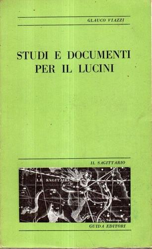 Studi e documenti per il Lucini - Glauco Viazzi - copertina