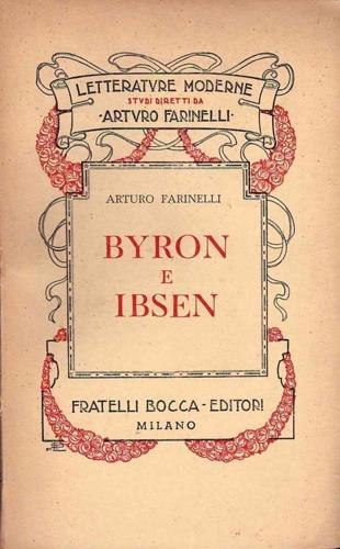 Byron e Ibsen - Arturo Farinelli - copertina