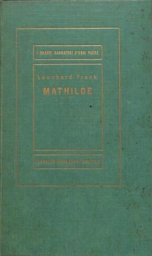 Mathilde - Leonhard Frank - copertina