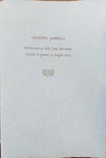 Reminiscenza delle Isole Borromee visitate il giorno 22 Luglio 1815