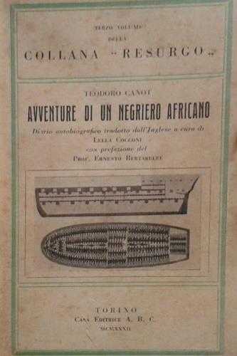 Avventure di un negriero africano - copertina