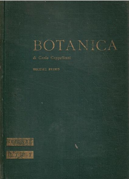 Botanica Volume Primo - Carlo Cappelletti - copertina