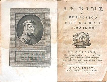 Le rime - Francesco Petrarca - copertina