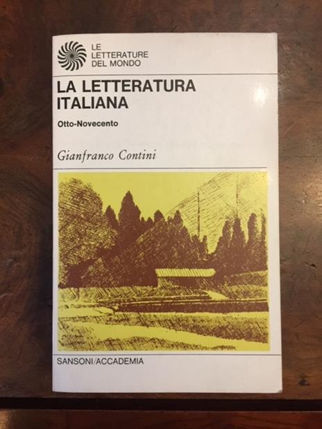 La letteratura italiana. Tomo IV Otto-Novecento - Gianfranco Contini - copertina