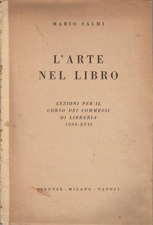 L' arte nel libro - Mario Salmi - copertina