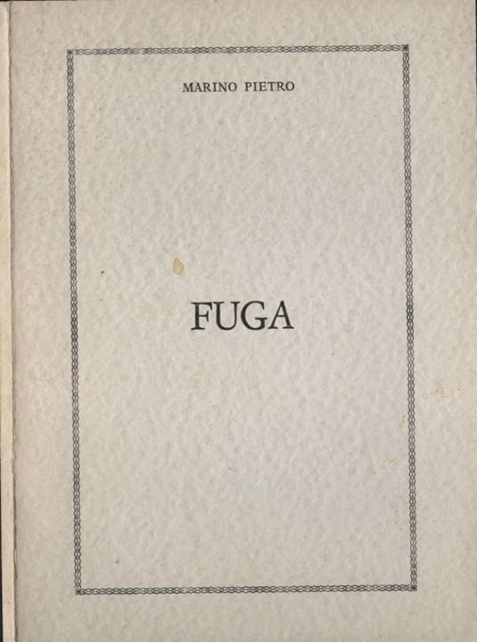 Fuga - Pietro Marino - copertina