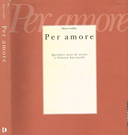 Per amore - Marco Goldin - copertina