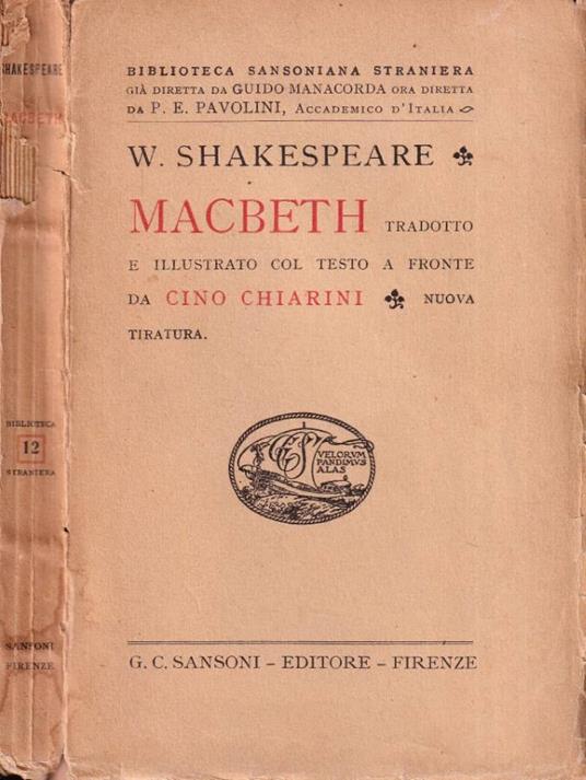 Macbeth - William Shakespeare - copertina