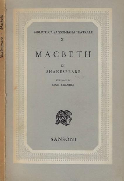 Macbeth - William Shakespeare - copertina