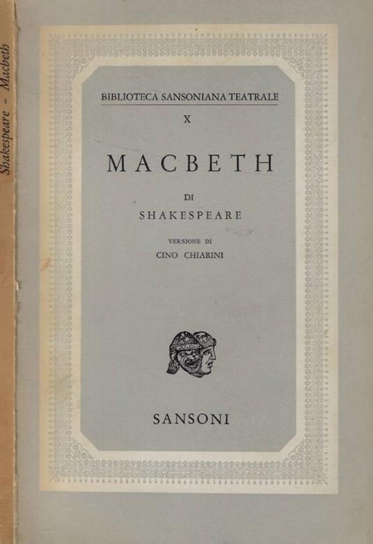 Macbeth - William Shakespeare - copertina