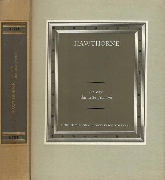 La casa dai sette frontoni - Nathaniel Hawthorne - copertina