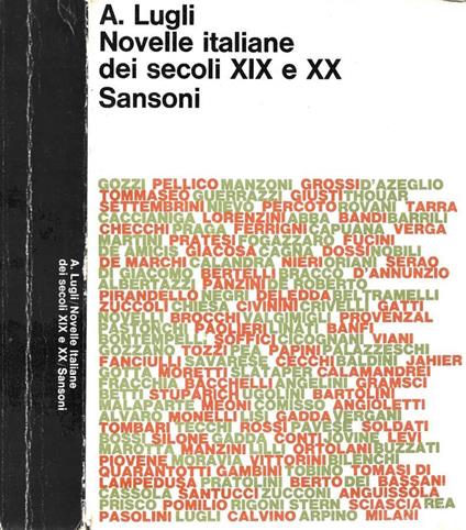 Novelle italiane dei secoli XIX e XX - Antonio Lugli - copertina