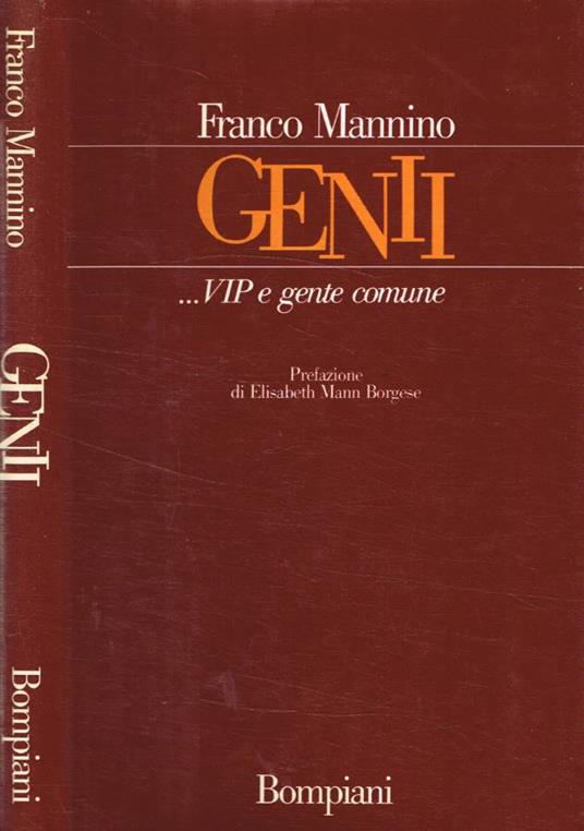 Genii…VIP e gente comune - Franco Mannino - copertina