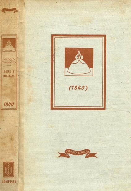Fede e bellezza 1840 - Niccolò Tommaseo - copertina