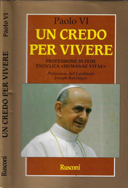 Un credo per vivere - Paolo VI - copertina