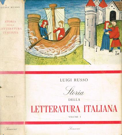 Storia della letteratura italiana vol.I - Luigi Russo - copertina