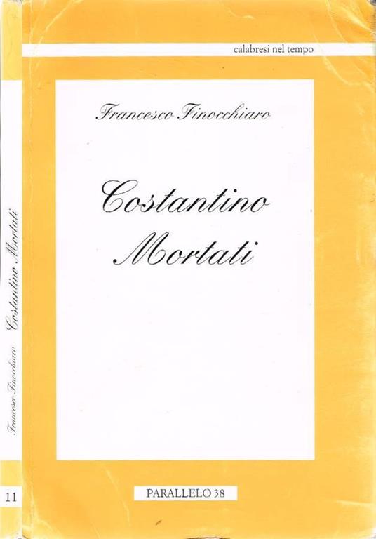 Costantino Mortati - Francesco Finocchiaro - copertina